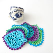 2016-06-24 Peacock Pineapple Coasters