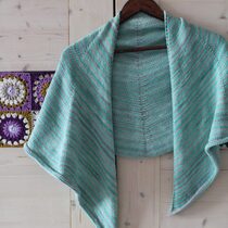 2016-03-24 Stripy Spring Shawl