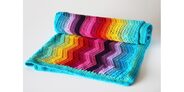 2016-01-02 Rainbow Ripple Baby Blanket 4