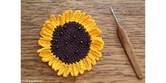 2014-08-30 Crochet Sunflower Applique