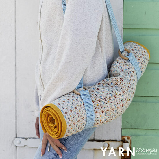 Granny squares yoga mat bag pattern