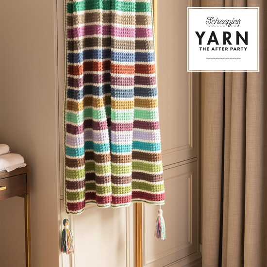 YTAP C202 Scrumptious Stripes Blanket - Around the Table Yarns