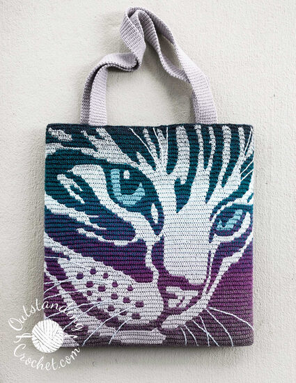 Crochet cat purse sale